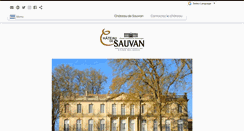 Desktop Screenshot of chateaudesauvan.com