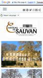 Mobile Screenshot of chateaudesauvan.com