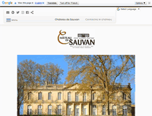Tablet Screenshot of chateaudesauvan.com